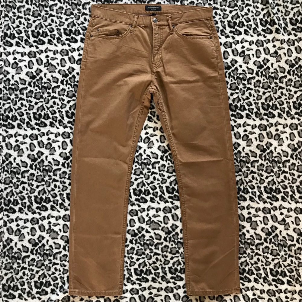 Banana Republic Slim Straight Camel Jeans